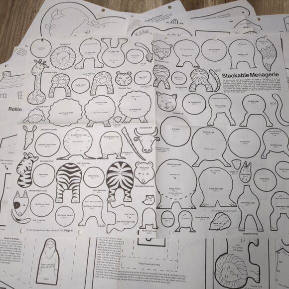 Lot of 20 Wood Craft Patterns Woodworking Pattern Club VTG 1990s - MISC F BONUS - Picture 13 of 16